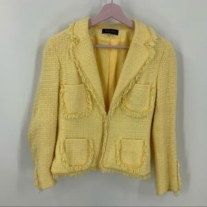 Angel Nina yellow tweed jacket 38/M